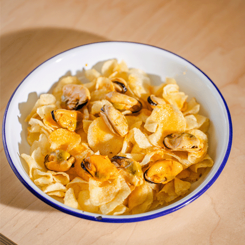 b - Chips con Mejillones